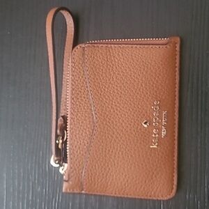 Kate SpadeLEILA PEBBLED LEATHER CARD HOLDER WALLET